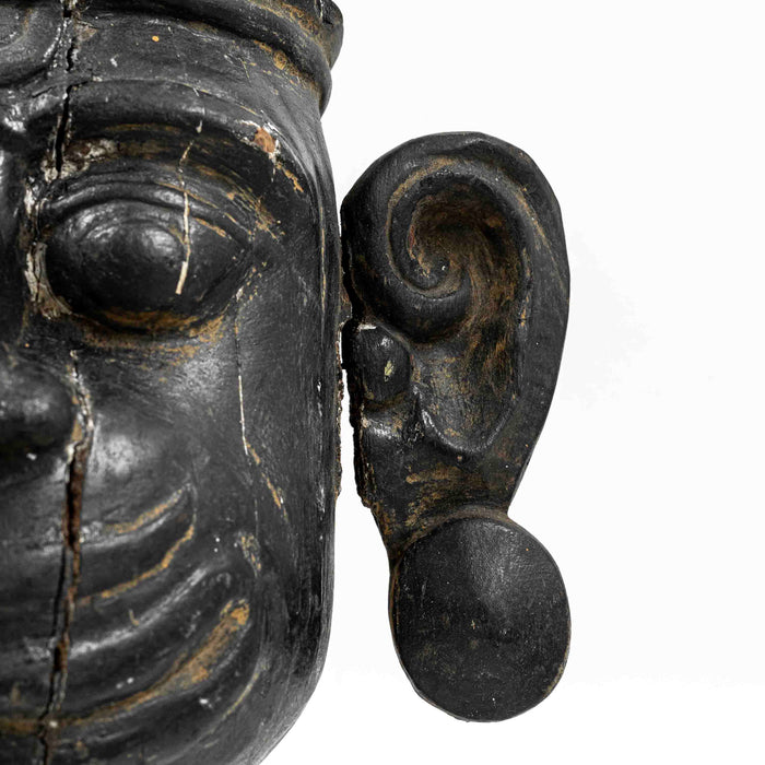 Black Face Mask - Wooden