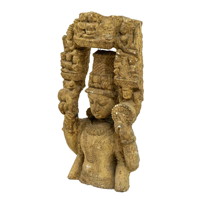 Vishnu Stone Statue With Arc
