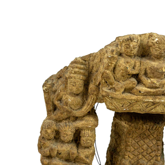 Vishnu Stone Statue With Arc