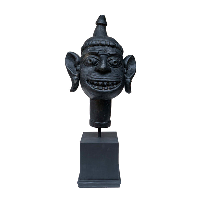 Black Wooden Face Mask