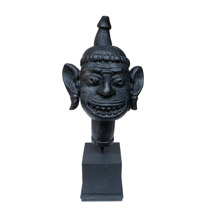 Black Wooden Face Mask