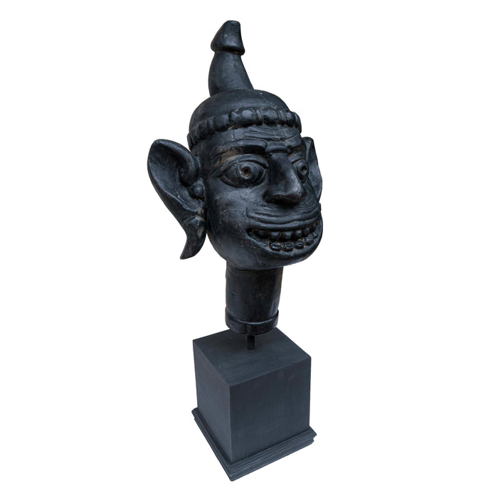 Black Wooden Face Mask