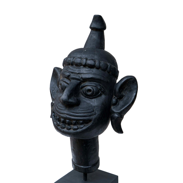 Black Wooden Face Mask