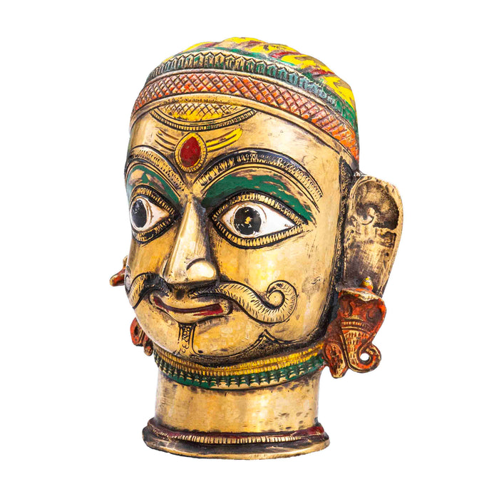 Antique Brass Shiva Head