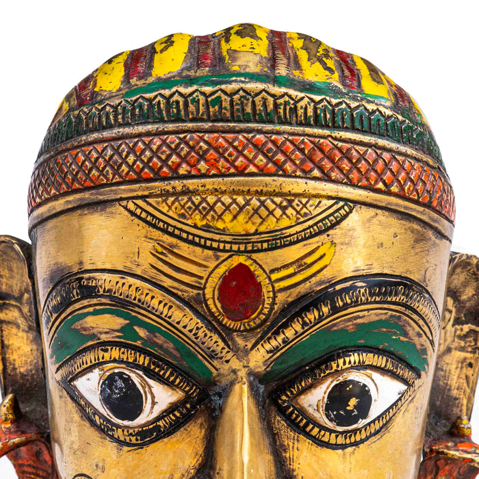 Antique Brass Shiva Head