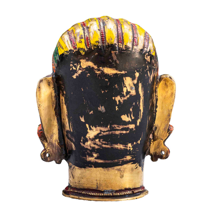 Antique Brass Shiva Head