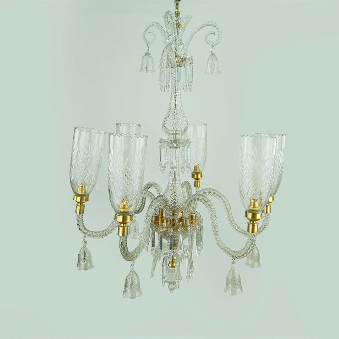 Crystal Six Light Chandelier