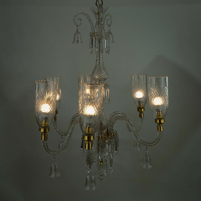 Crystal Six Light Chandelier