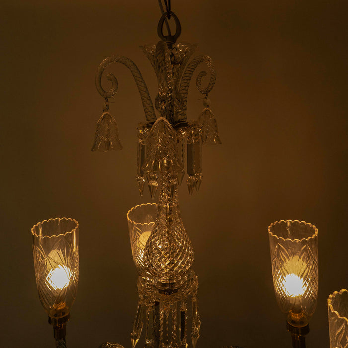 Crystal Six Light Chandelier