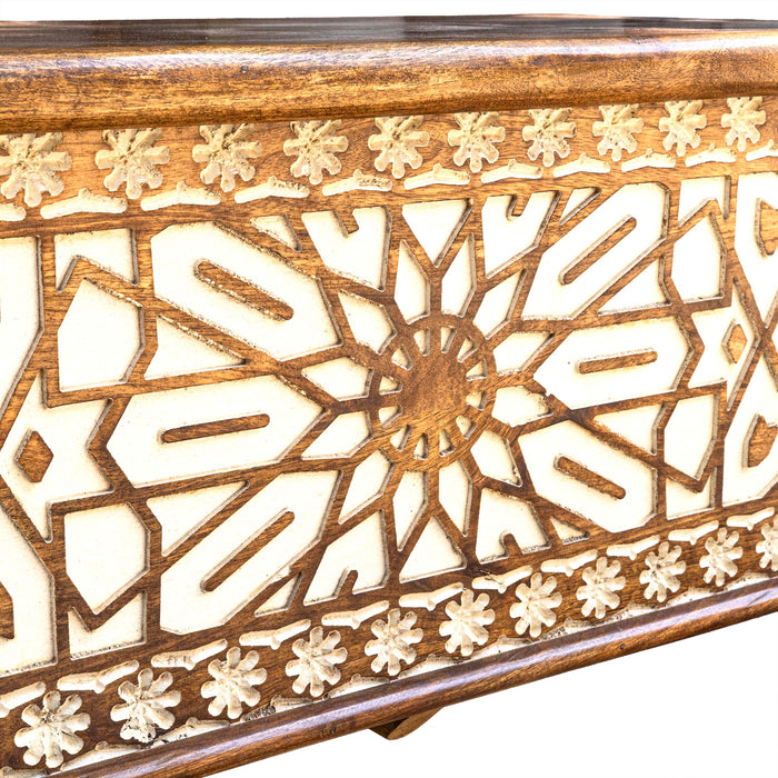 Naya Wooden White Chest Box