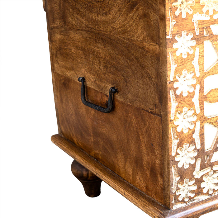 Naya Wooden White Chest Box