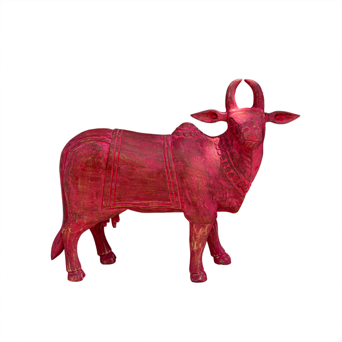 Procession Wooden Red Cow