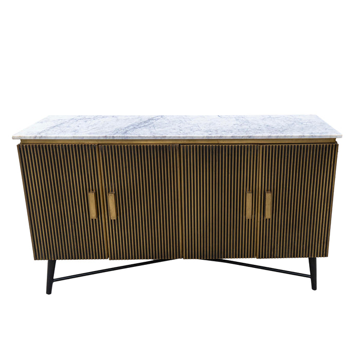 Miera Marble With Brass Sideboard