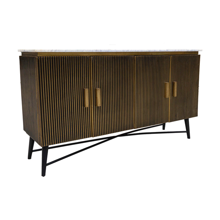 Miera Marble With Brass Sideboard