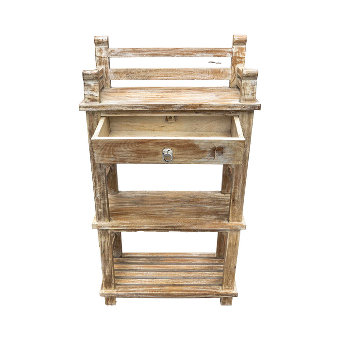 Visha Mango Wood Rack Shelf