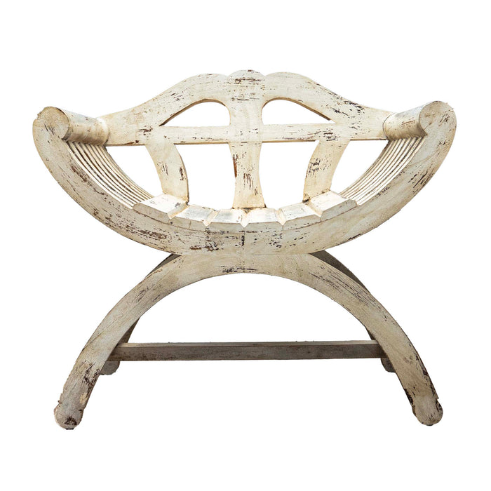 D'Arsy Mango Wood White Distress Bench