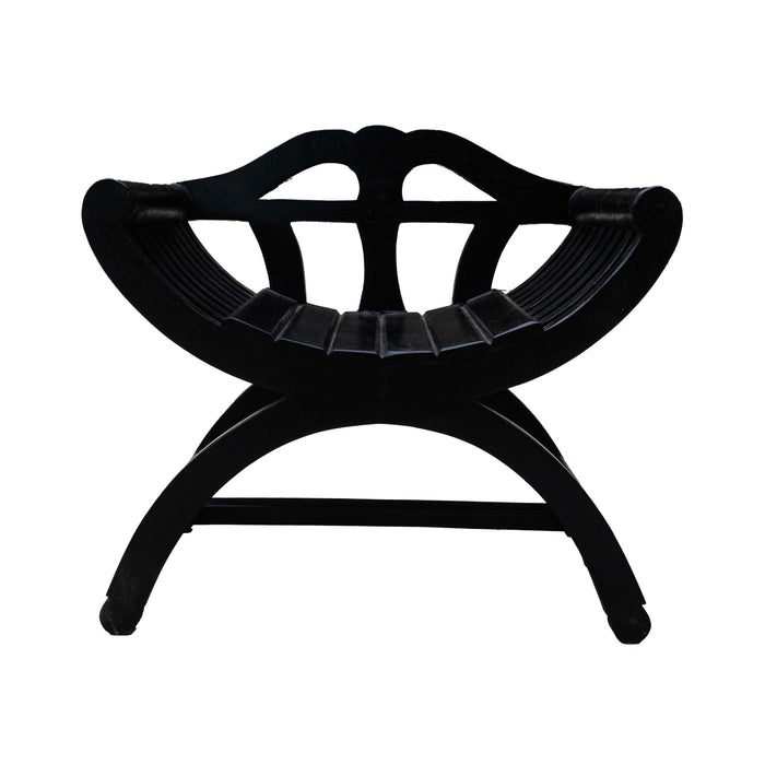 D'Arsy Mango Wood Black Matt Bench