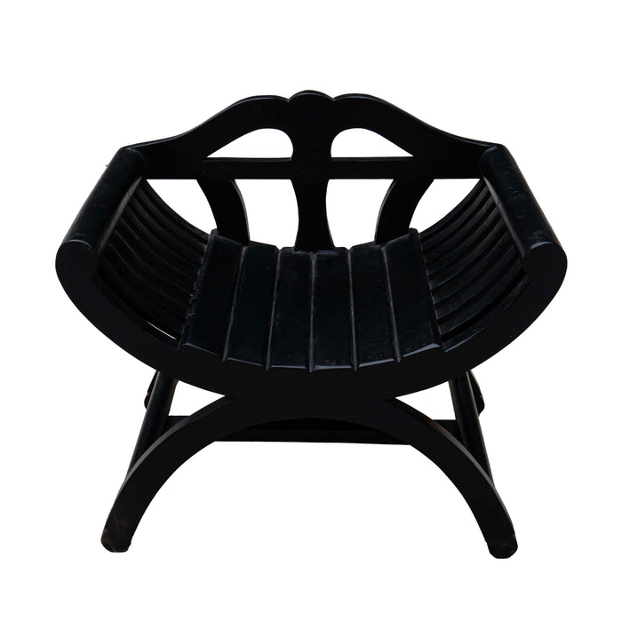 D'Arsy Mango Wood Black Matt Bench