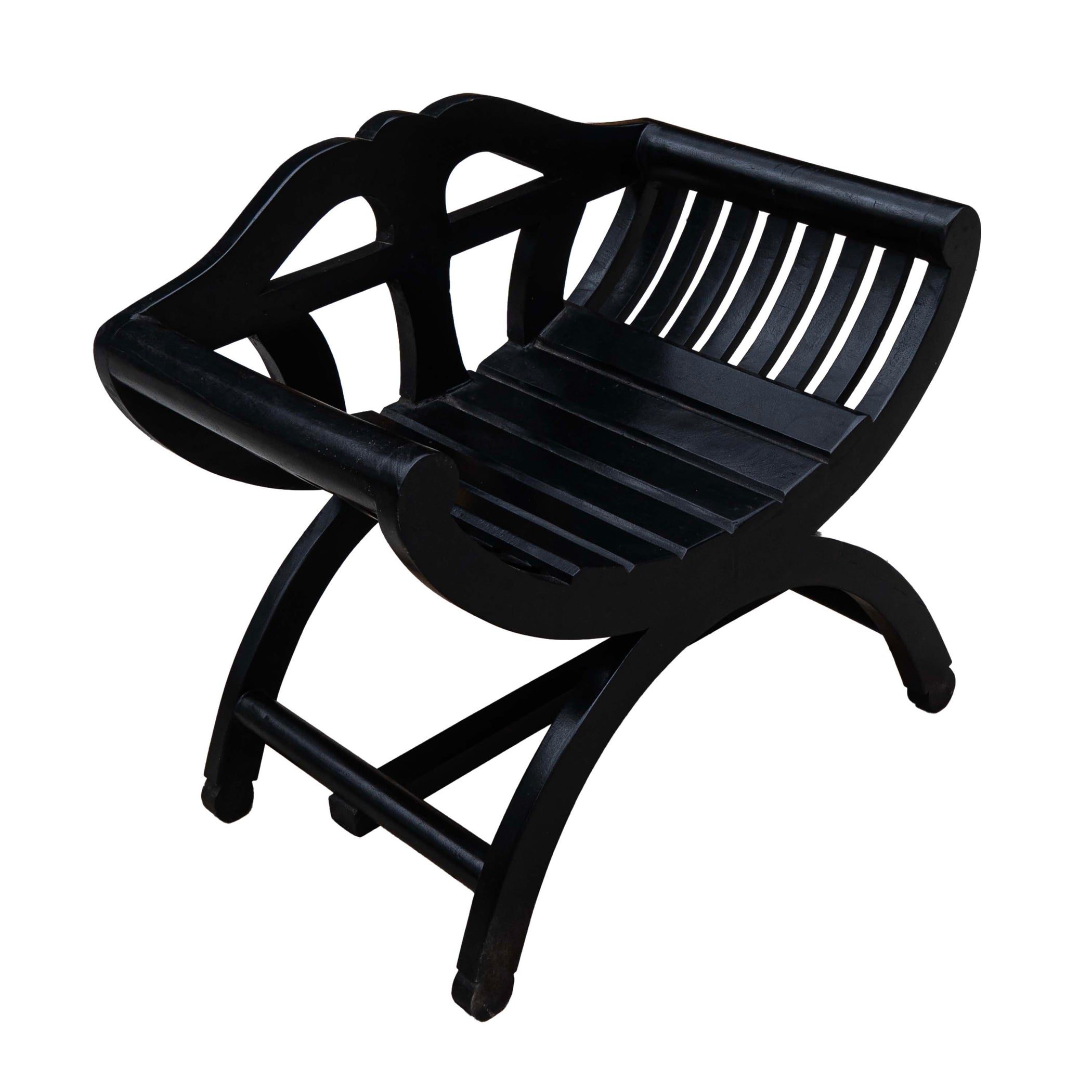 Buy Benches | D'Arsy Mango Wood Black Matt Bench | Shop at The Purple ...