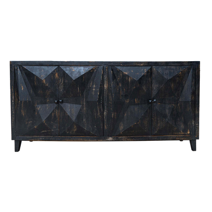 Kailani Mango Wood Black Distress Side Board