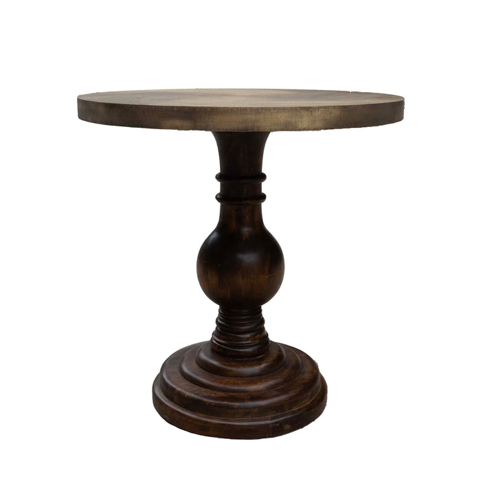 Kayda Mango Wood With Brass Dining Table