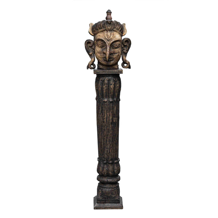Garuda Wooden Mask With Pillar