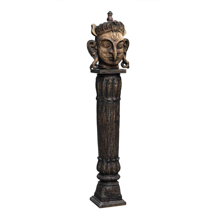 Garuda Wooden Mask With Pillar