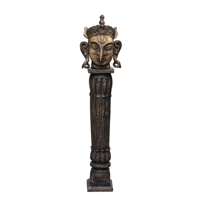 Garuda Wooden Mask With Pillar