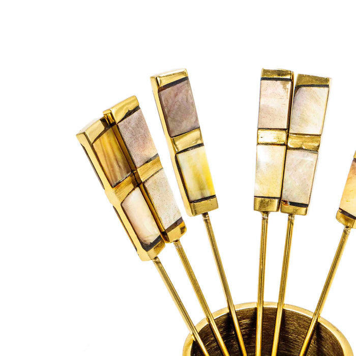 Saoirse Cocktail Picks With Holder - Set of 6