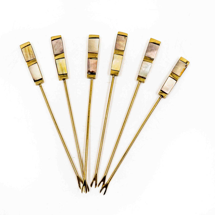 Saoirse Cocktail Picks With Holder - Set of 6