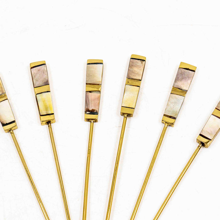 Saoirse Cocktail Picks With Holder - Set of 6