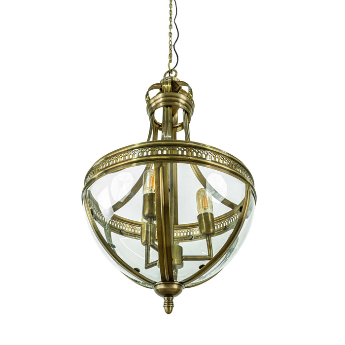 Zeva Brass Antique Pendant Light