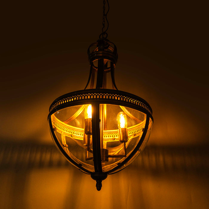 Zeva Brass Antique Pendant Light