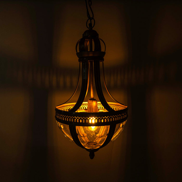 Zeva Brass Antique Pendant Light