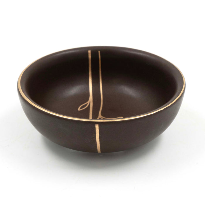 Thamara Sangrah Curd Bowl Brown Stoneware