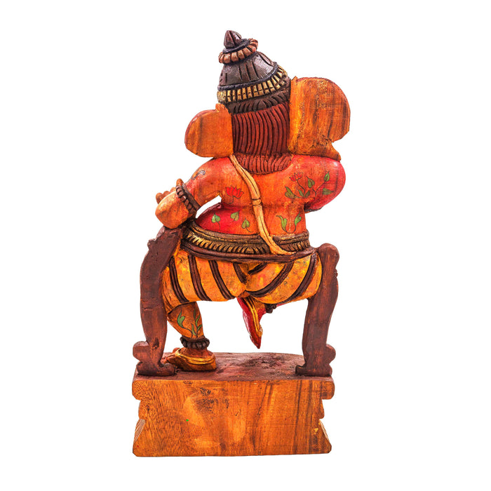Vira Ganesha Vengai Wooden Statue