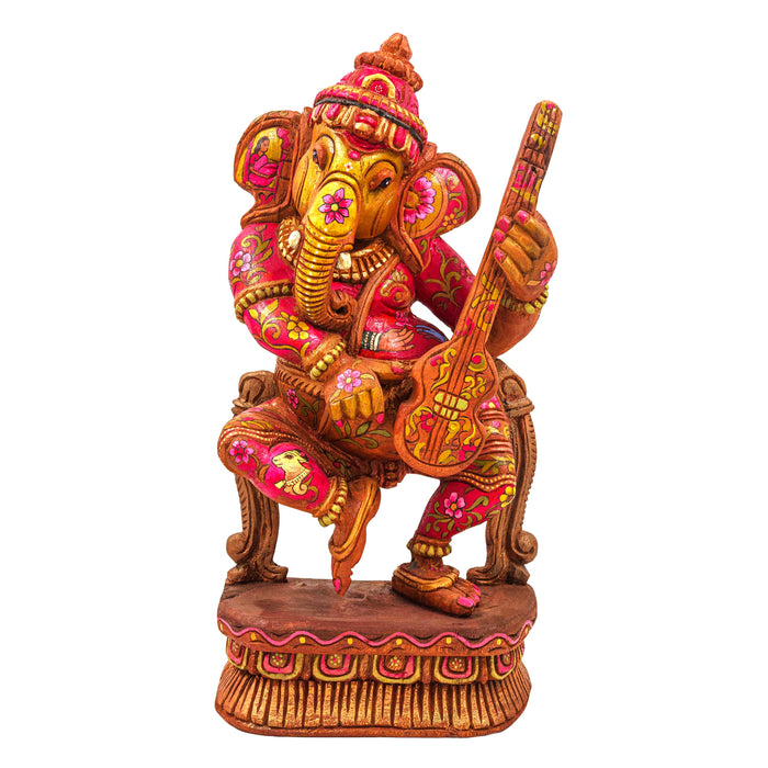 Shringara Ganesha Vengai Wooden Statue