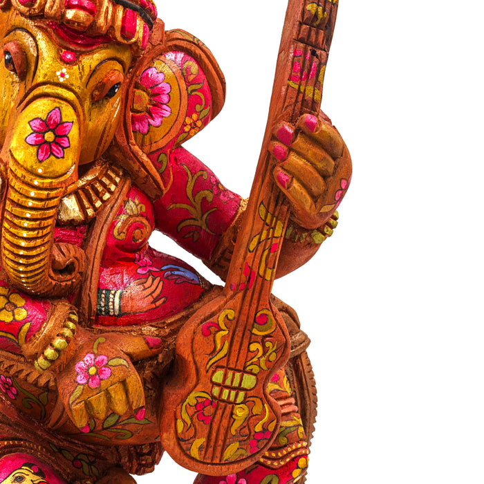Shringara Ganesha Vengai Wooden Statue
