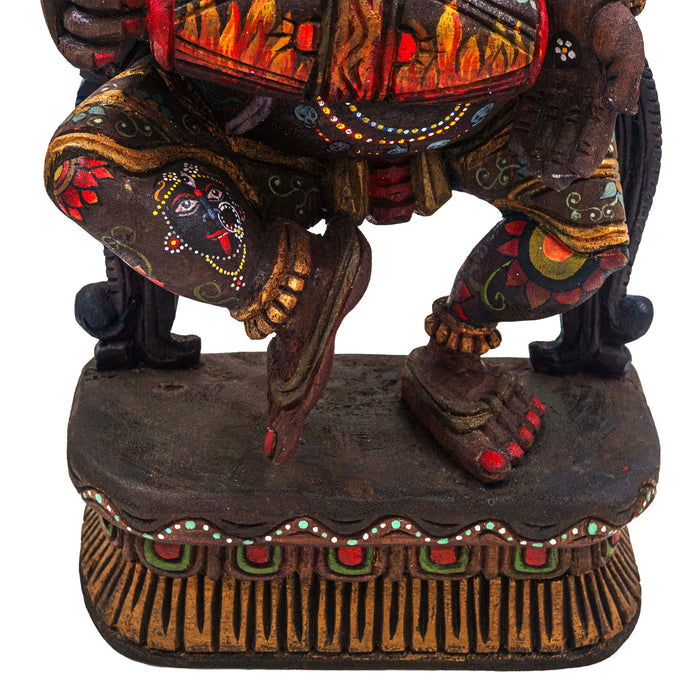 Bhayanaka Ganesha Vengai Wooden Statue