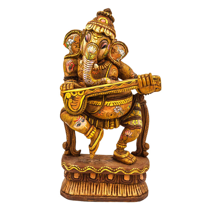 Adbhuta Ganesha Vengai Wooden Statue