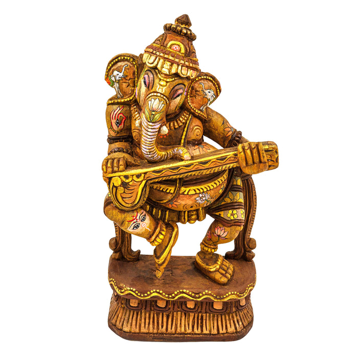 Adbhuta Ganesha Vengai Wooden Statue