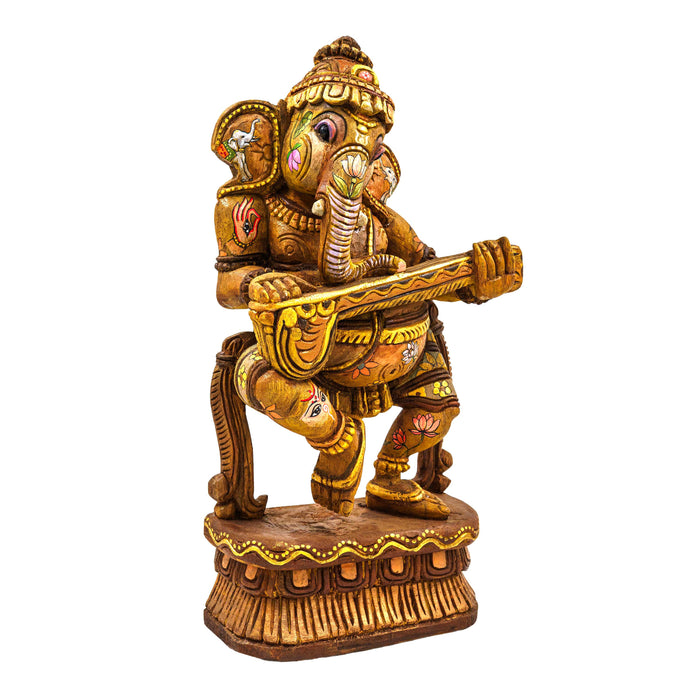 Adbhuta Ganesha Vengai Wooden Statue