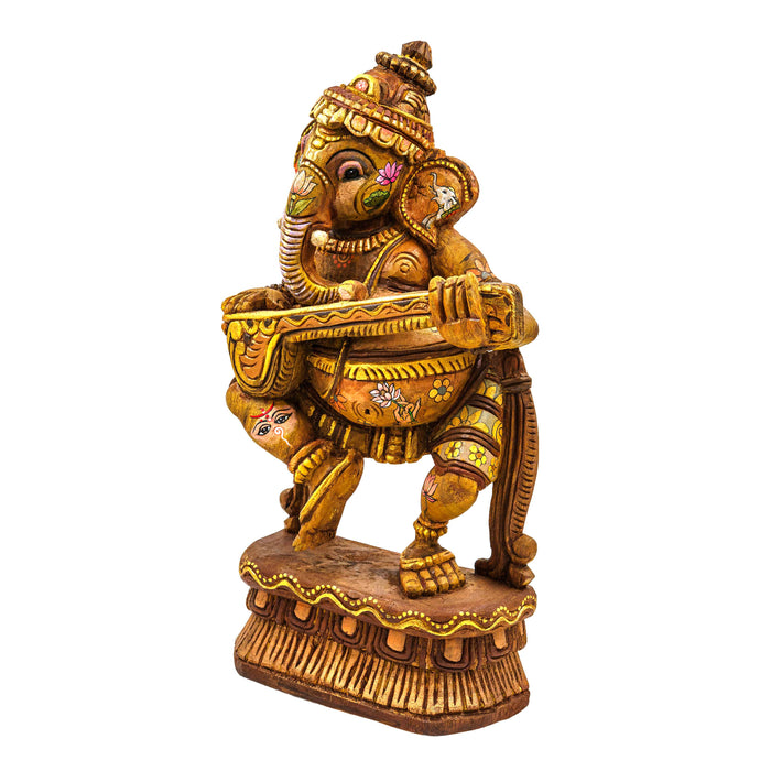 Adbhuta Ganesha Vengai Wooden Statue