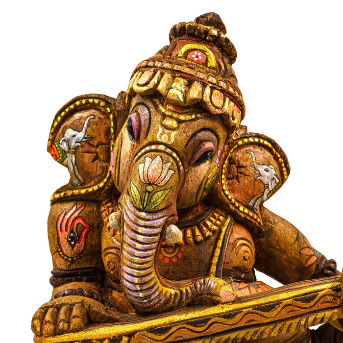 Adbhuta Ganesha Vengai Wooden Statue