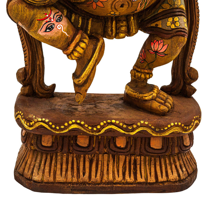Adbhuta Ganesha Vengai Wooden Statue
