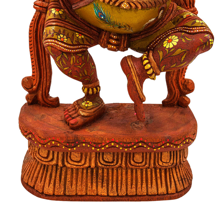 Hasya Ganesha Vengai Wooden Statue