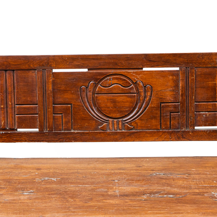 Kadeen Wooden Art Deco Bench