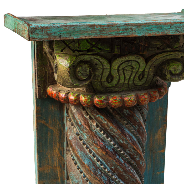 Khiar Wooden Pedestal Teak