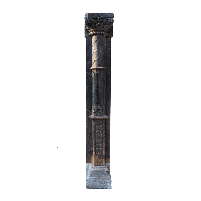 Kiaan Half Wooden Half Pillar Set