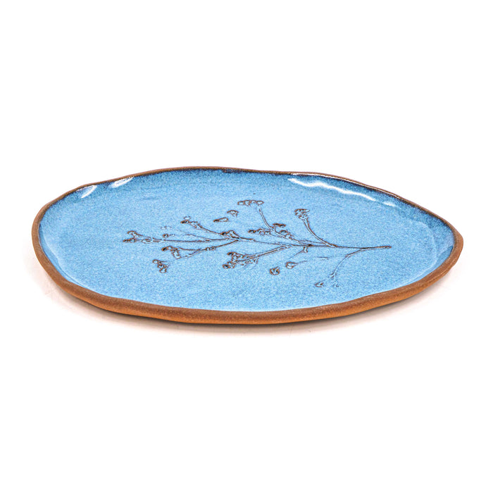 Blue Oval Platter